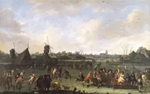 Bout Prints: BOUT, Pieter (1658-1702). The Skaters. 1678
