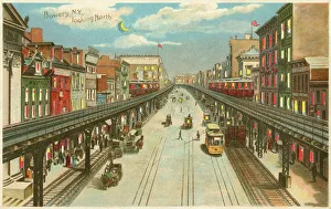 The Bowery, New York City, USA - looking north