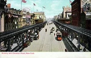 The Bowery, New York City, USA - looking north