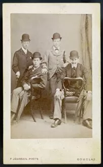 Lounging Gallery: Bowler Hatted Men C1890