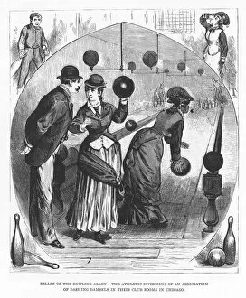 1878 Collection: Bowling in Chicago