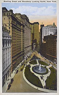 Bowling Green and Broadway looking North, New York, USA