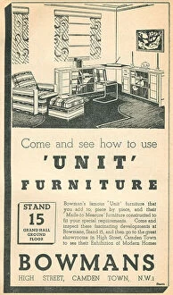 Arrangement Collection: Bowmans Unit Furniture Advertisement