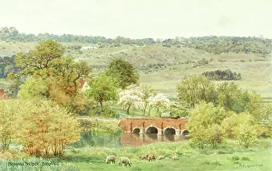 Dorking Prints: Box Hill Bridge, Dorking, Surrey Hills
