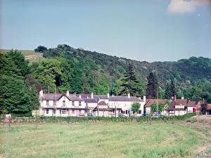 Burford Prints: Box Hill and Burford bridge, Box Hill