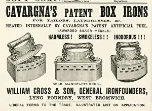 Artificial Prints: Box Irons Advert / 1888