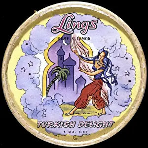 Box label, Lings Turkish Delight