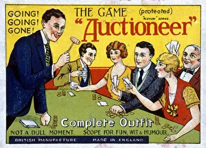 Box lid, The Auctioneer Game