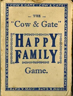 Box lid, Cow & Gate Happy Family Game