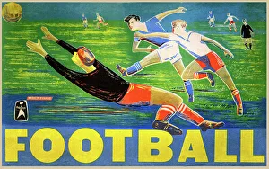 Poland Prints: Box lid design, Football game
