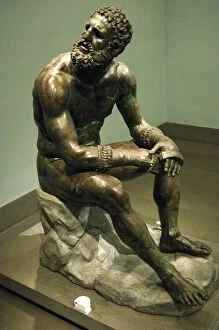 Sportsman Collection: Boxer of Quirinal, also known as the Terme Boxer