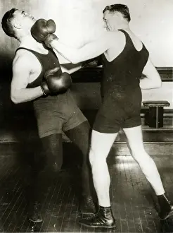 Boxers in action - Bill Brennan and Jack O Brien