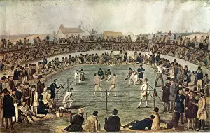 Spar Prints: Boxing al Fresco Date: 1845