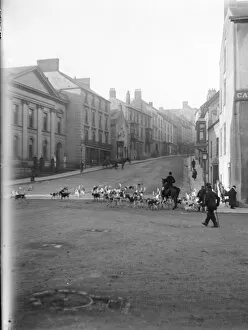Hounds Collection: Boxing Day Hunt, Castle Square, Haverfordwest, South Wales