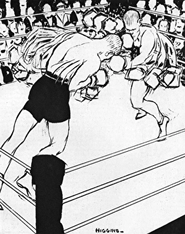 Higgins Collection: Boxing match by Higgins