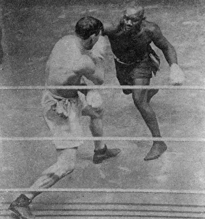 Boxing match, Langford v Lang, London