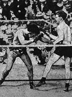 Adolphus Collection: Boxing match, Wolgast v Moran, San Francisco, USA