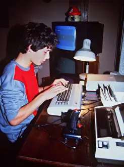 Typing Prints: Boy on 80S Computer