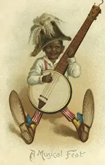 Feat Prints: Boy with banjo