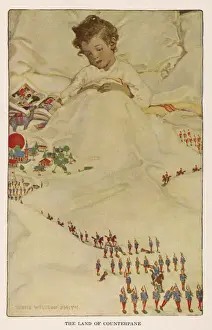 %unrestricted Prints: Boy in Bed with Soldiers