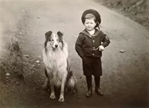 Dogs Collection: Boy and Collie