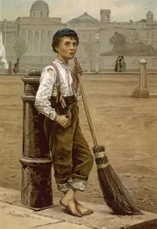 Bare Foot Prints: Boy Crossing Sweeper
