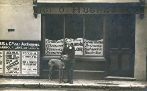 Alterations Collection: Boy and dog on a pavement, South London