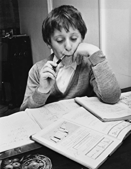 Puzzled Collection: Boy doing Homework