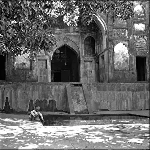 Boy Fetching Water - Mandu Temple Ruin - India