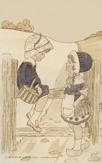 Sweethearts Prints: Boy and girl in the country