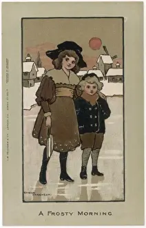 Boy and Girl on Ice