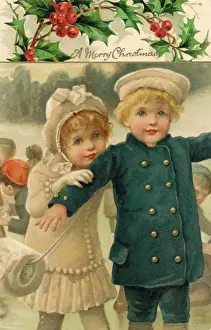 Boy & Girl Outdoors