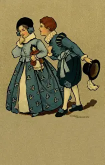 Boy greeting his sweetheart