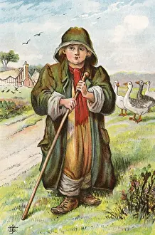 Boy in Hand-Me-Downs