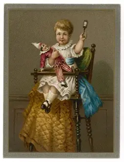 C1890 Prints: Boy in High Chair C1890