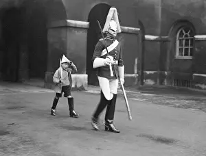 Guardsman Prints: Boy Imitating Guardsman