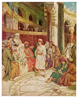 Theology Prints: Boy Jesus with Scholars