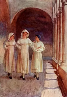 Friars Prints: Boy Novices at Santa Maria del Sasso, near Bibbiena, Italy