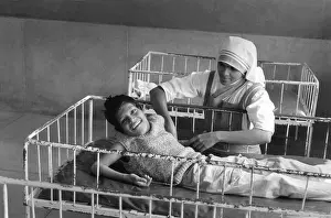 Jaipur Prints: Boy with nurse, Jaipur, India