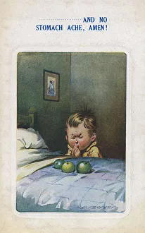 Amen Gallery: Boy prays not to get stomach ache