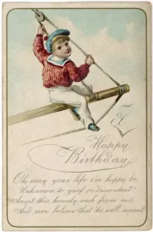 Birthdays Prints: Boy in Rigging