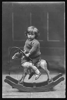 Boy on a rocking horse