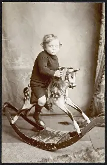 Boy on Rocking Horse