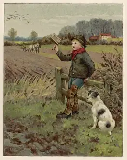 Scare Prints: Boy Scaring Crows 1888