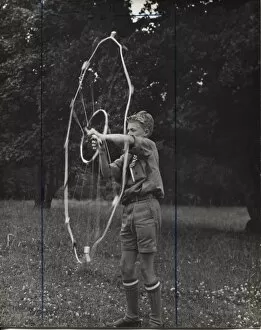 Spin Gallery: Boy scout in camp, Denmark