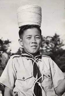 Roll Prints: Boy scout from Fiji, South Pacific