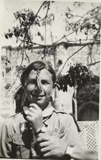 Plait Gallery: Boy scout with plaited hair, Cyprus