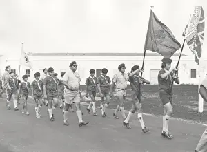 Boy Scouts on Ascension Island, South Atlantic