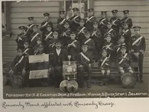 Auckland Prints: Boy scouts band, Ponsonby, Auckland, New Zealand