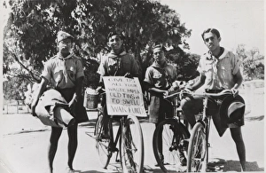 Fundraising Gallery: Boy scouts on bicycles, Ceylon (Sri Lanka), WW2